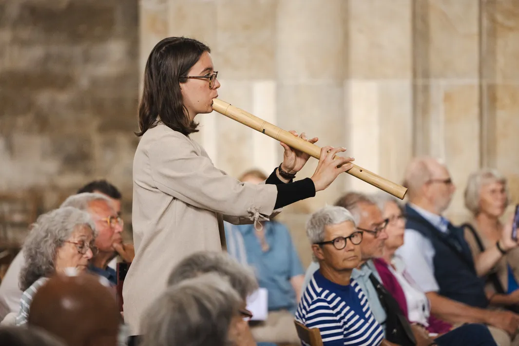 Emma Crumpton (flûtiste) à la Cité de la Voix